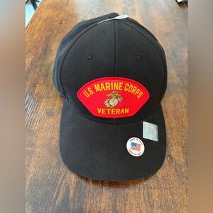 U.S. Marine Corps Veteran Black Cap